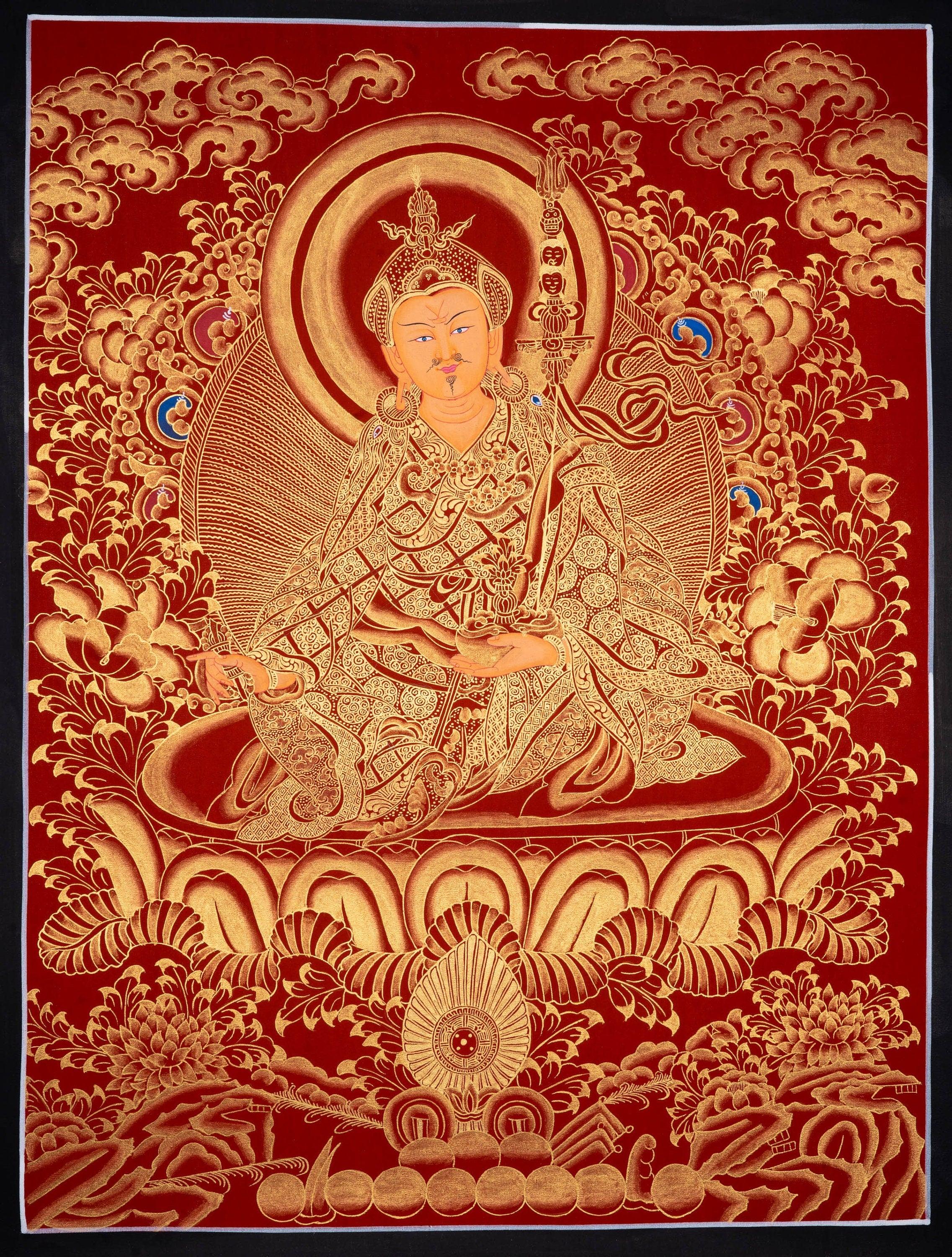 Guru Rinpoche Thangka - Tibetan Painting