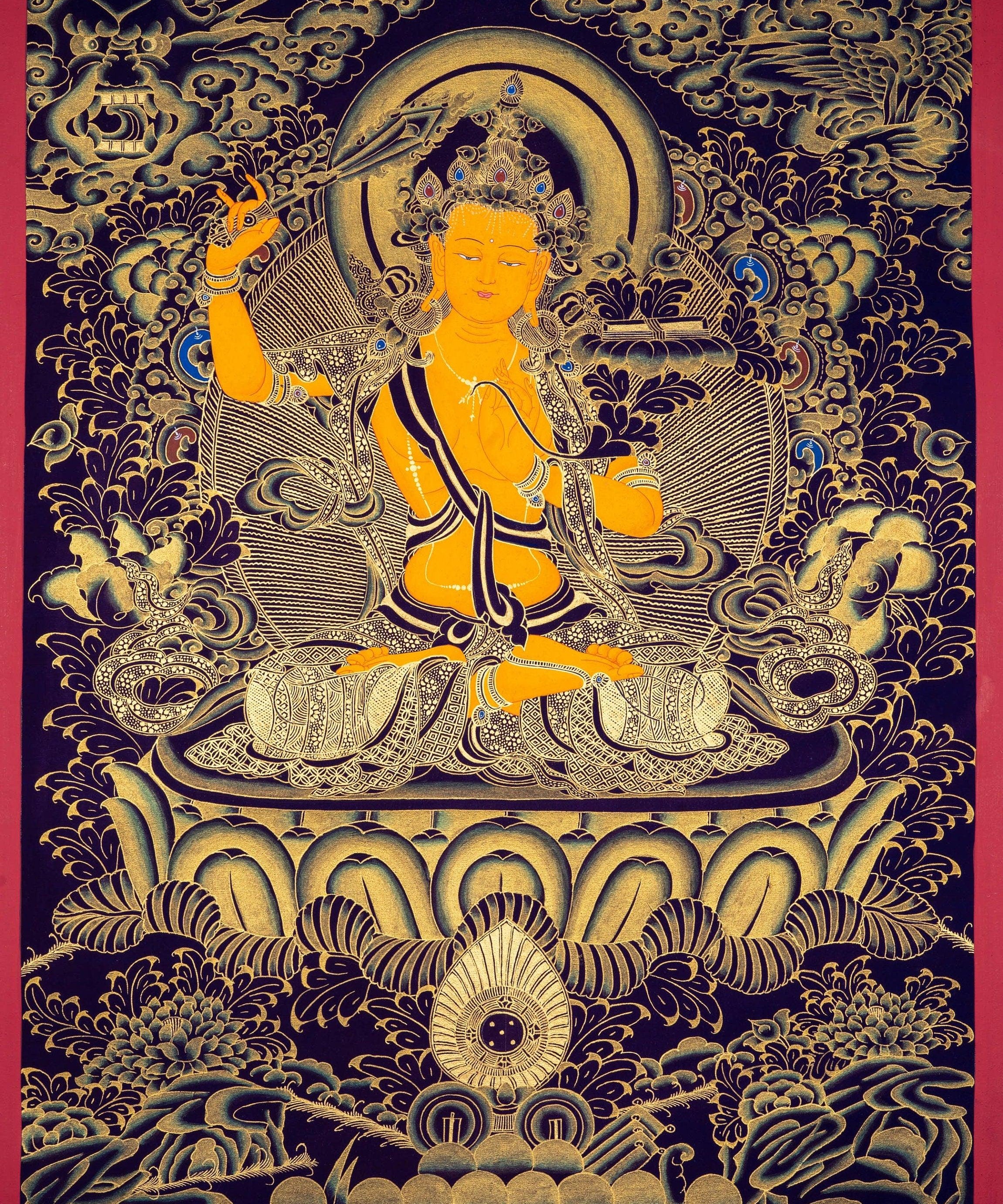 Manjushri Buddhist Deity for Wisdom and Compassion - Himalayas Shop