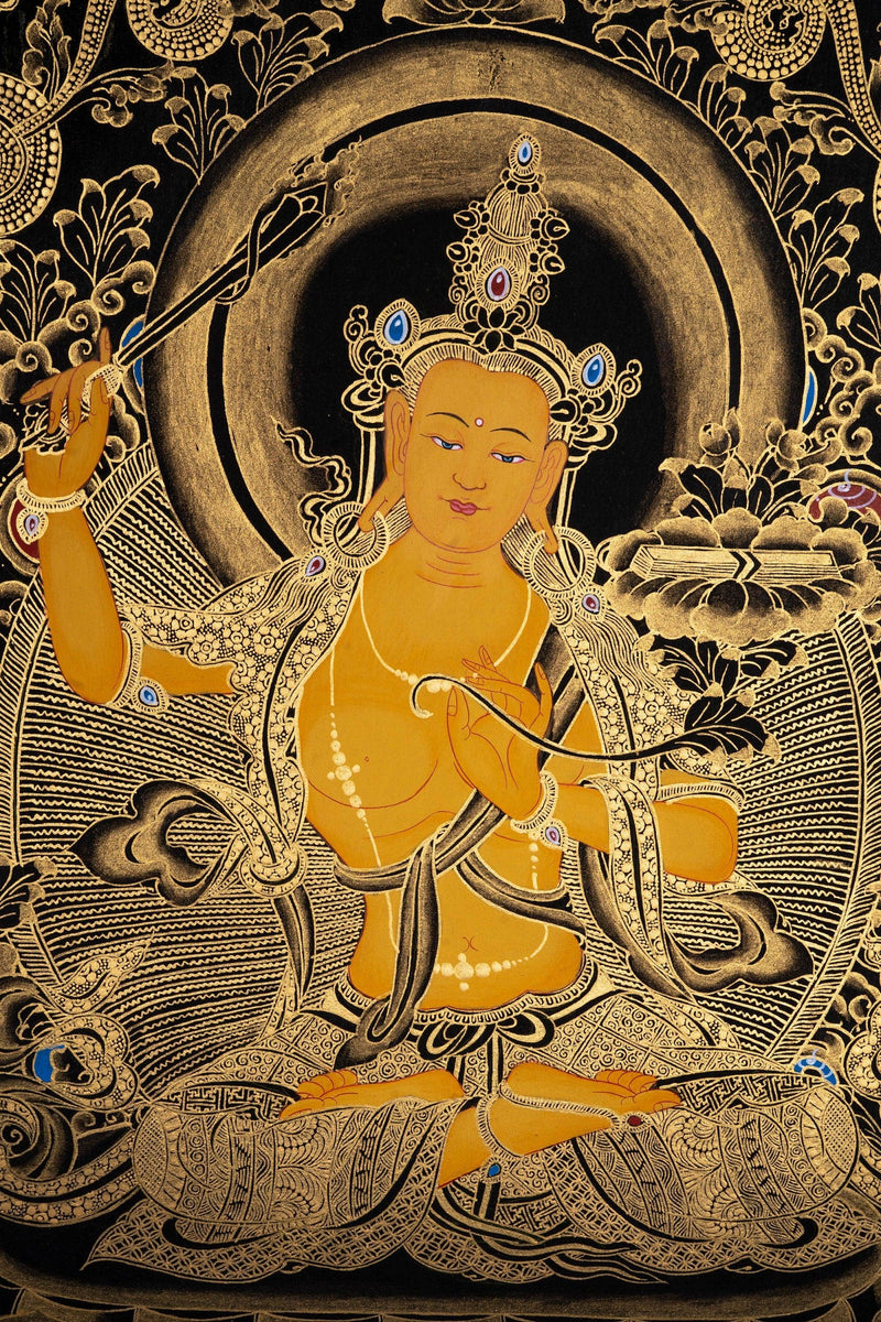Manjushri Buddhist Deity for Wisdom and Compassion - Himalayas Shop
