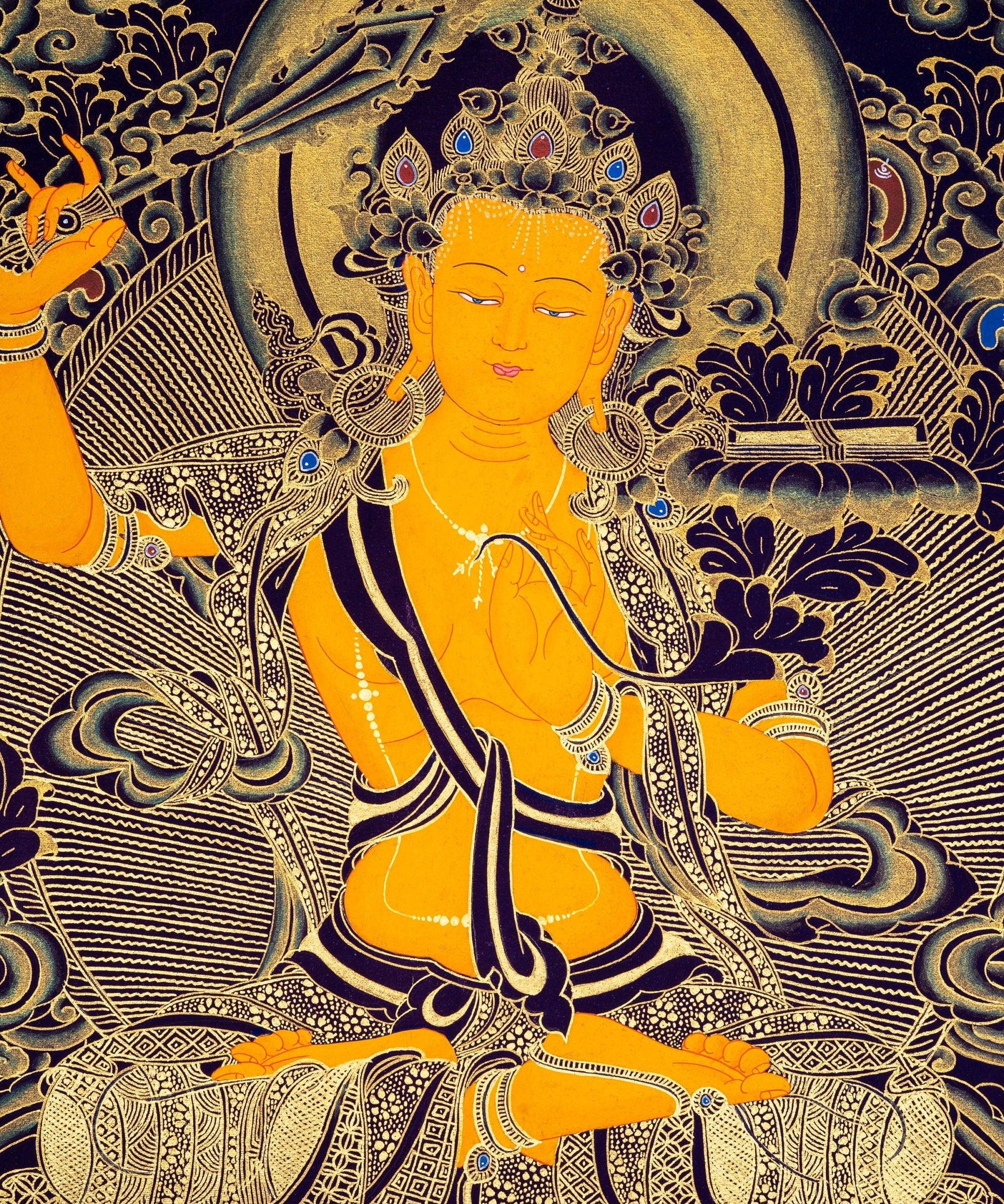 Manjushri Buddhist Deity for Wisdom and Compassion - Himalayas Shop
