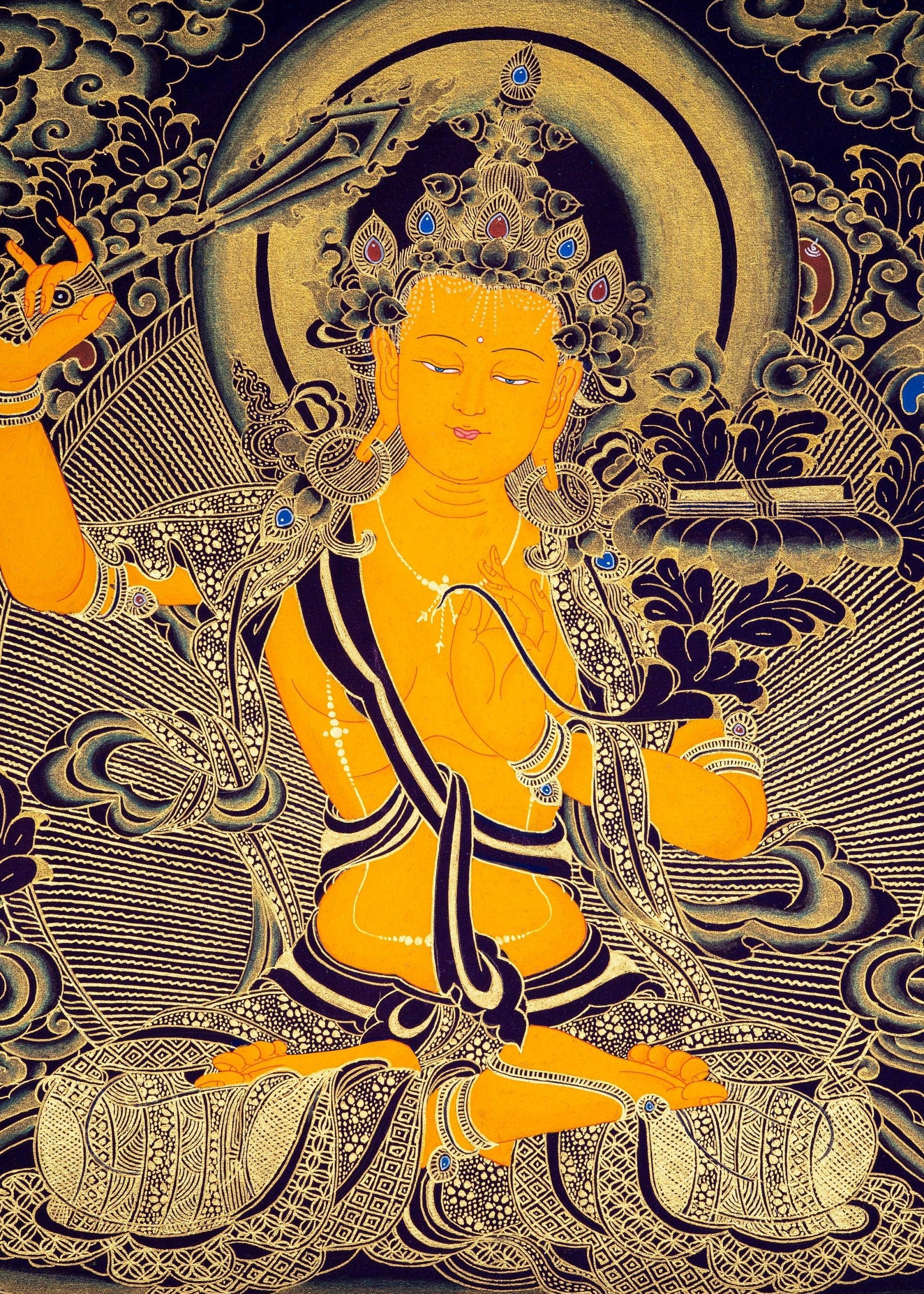 Manjushri Buddhist Deity for Wisdom and Compassion - Himalayas Shop