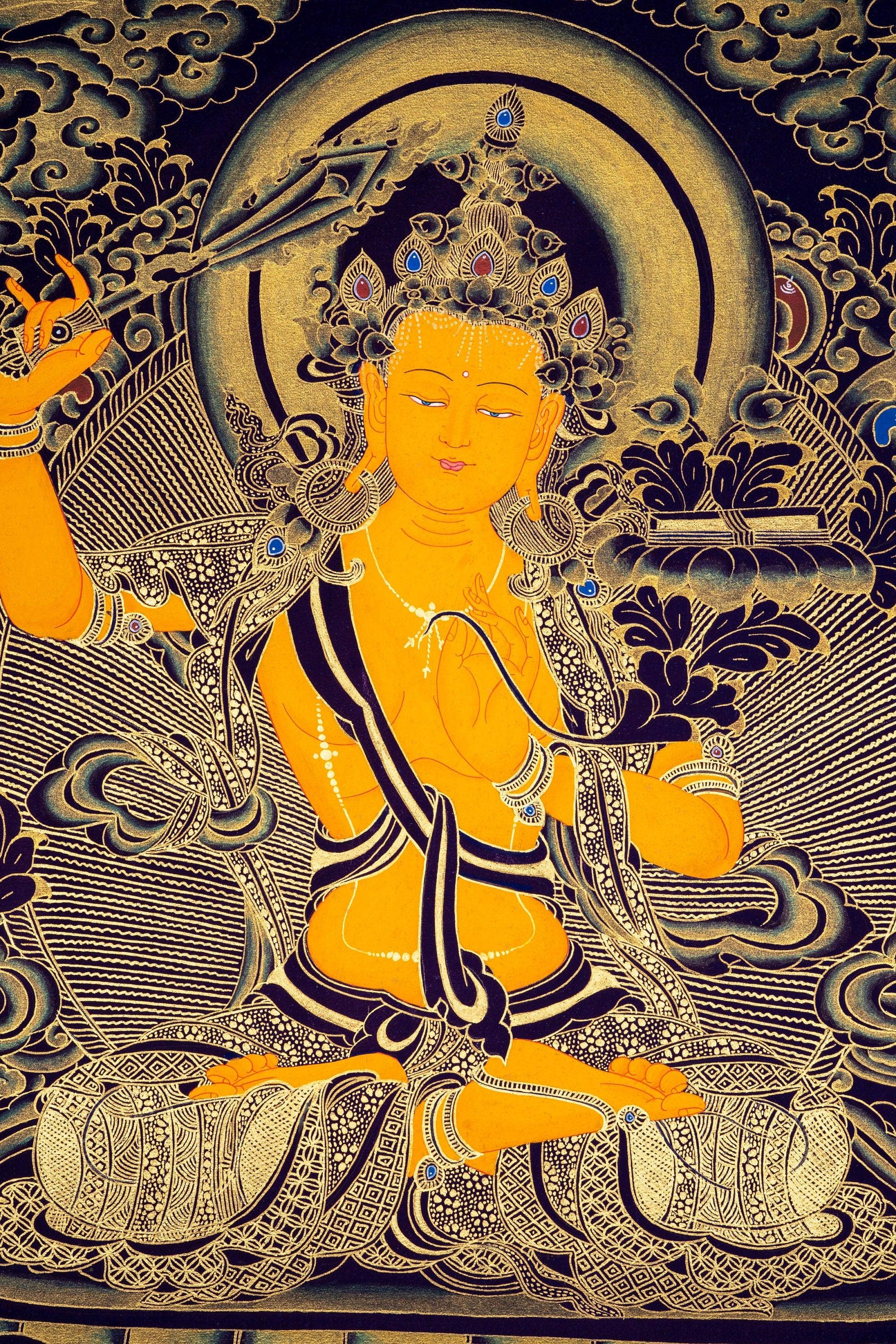 Manjushri Buddhist Deity for Wisdom and Compassion - Himalayas Shop