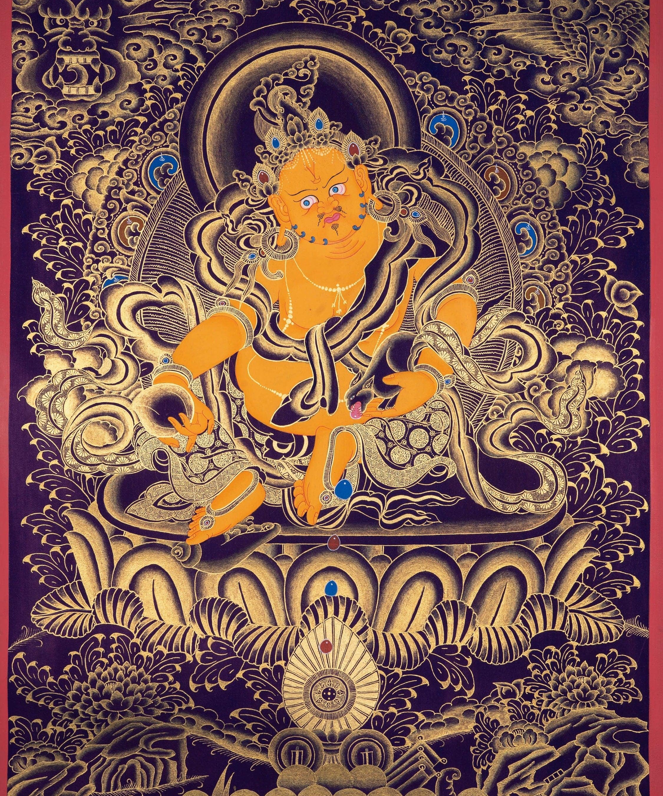 High quality Kuber Thangka - Himalayas Shop