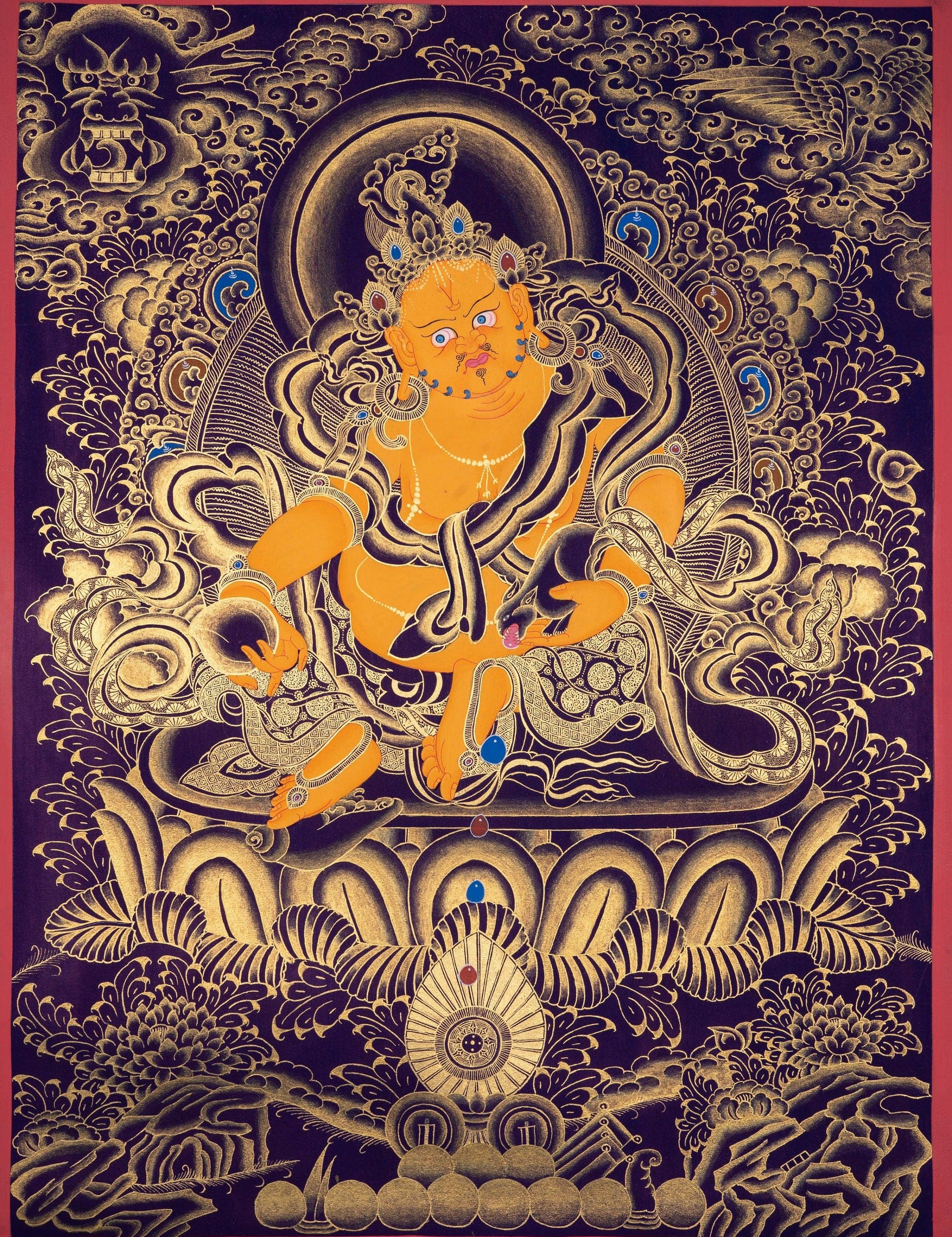 High quality Kuber Thangka - Himalayas Shop