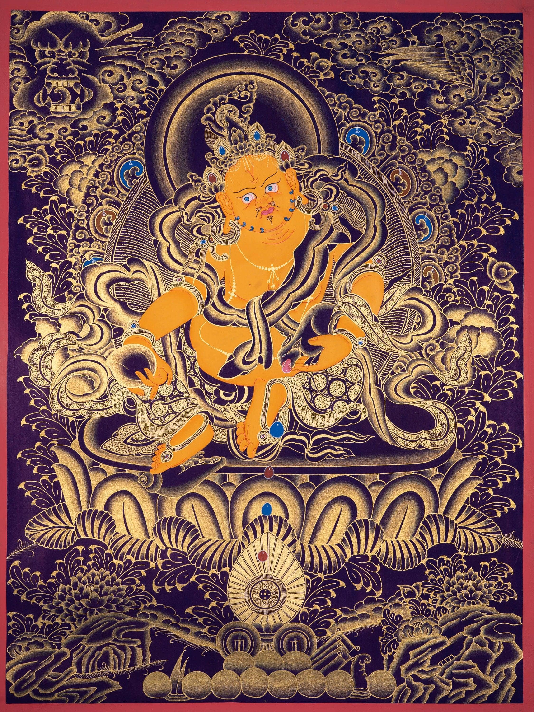 High quality Kuber Thangka - Himalayas Shop