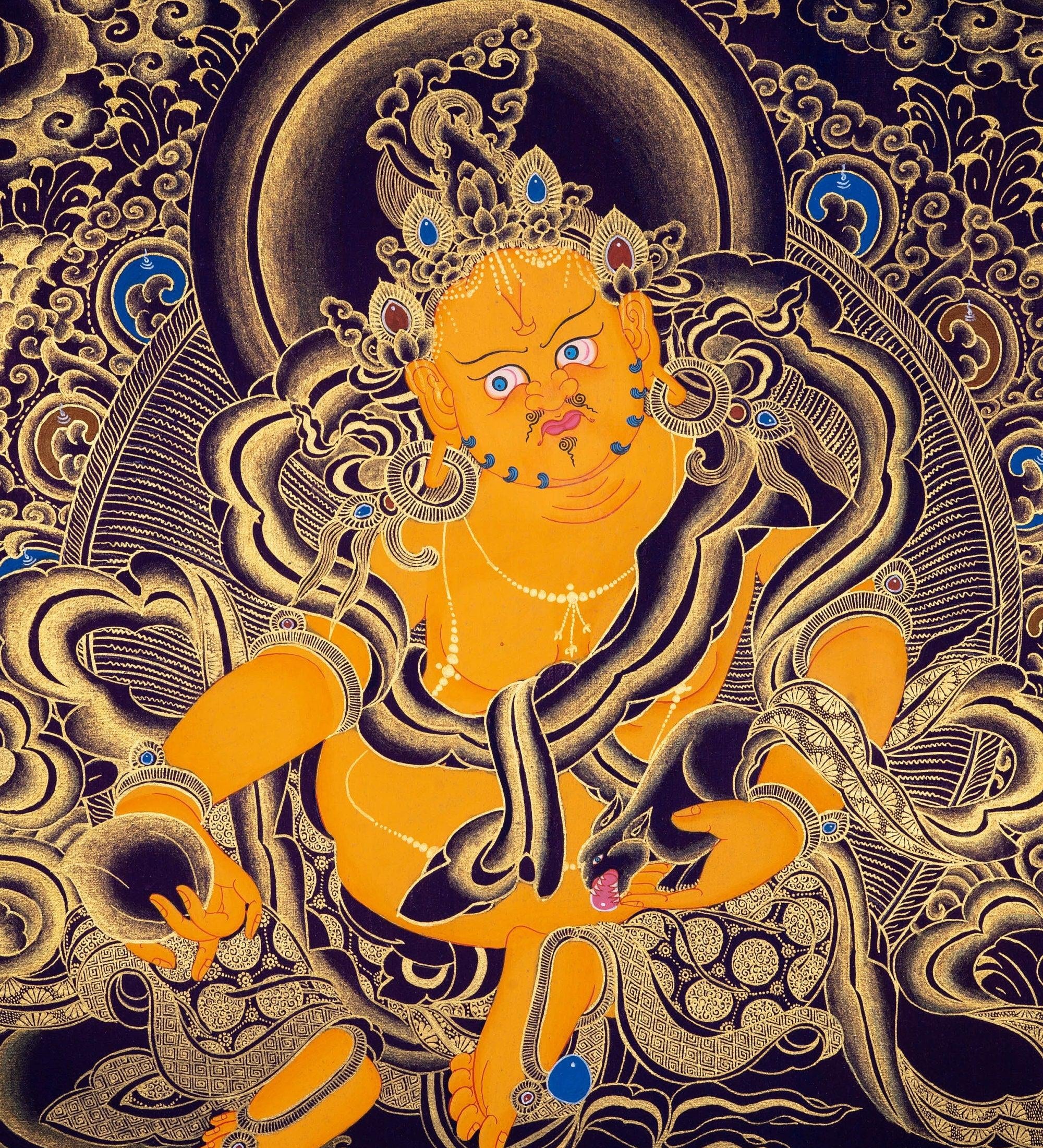 High quality Kuber Thangka - Himalayas Shop