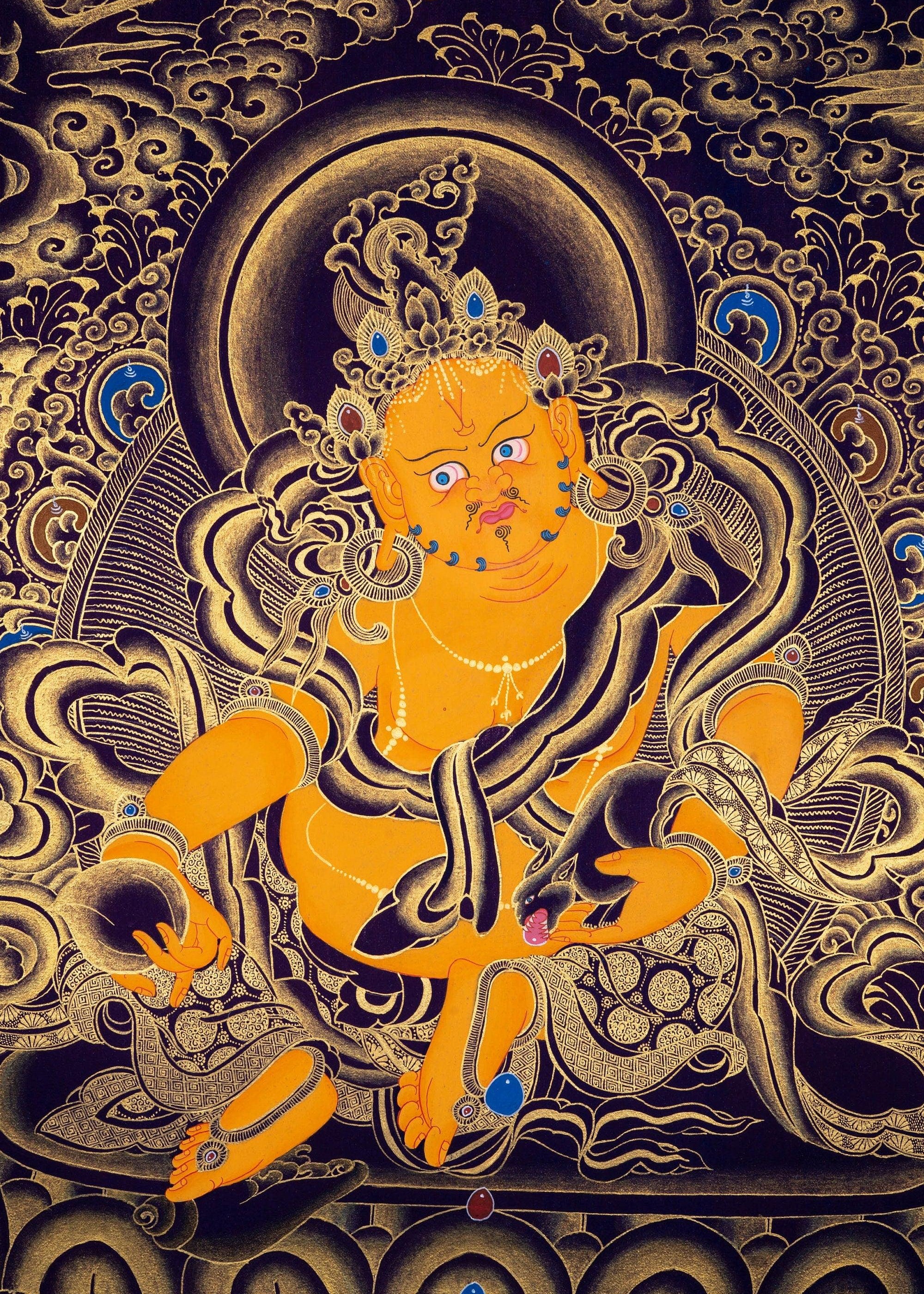 High quality Kuber Thangka - Himalayas Shop