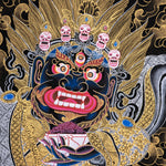 Pudke Mahakala Thangka Painting - Himalayas Shop