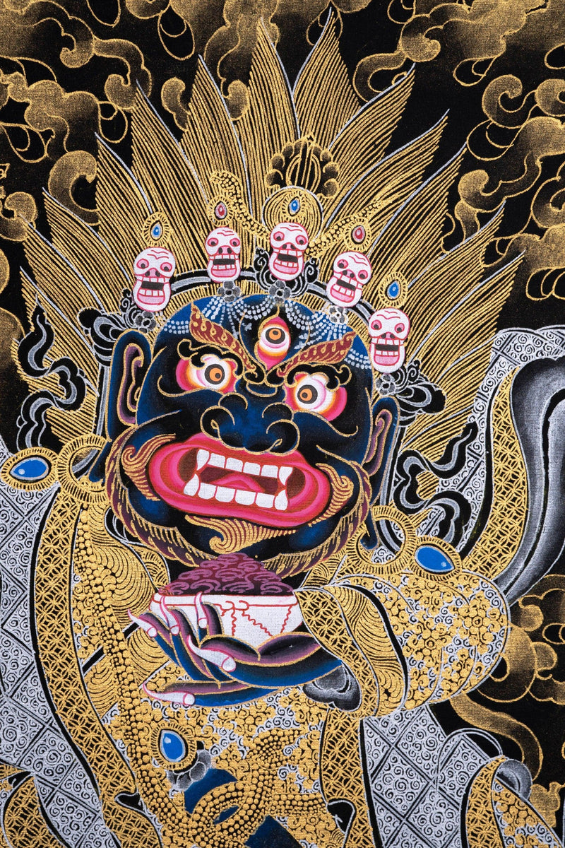 Pudke Mahakala Thangka Painting - Himalayas Shop