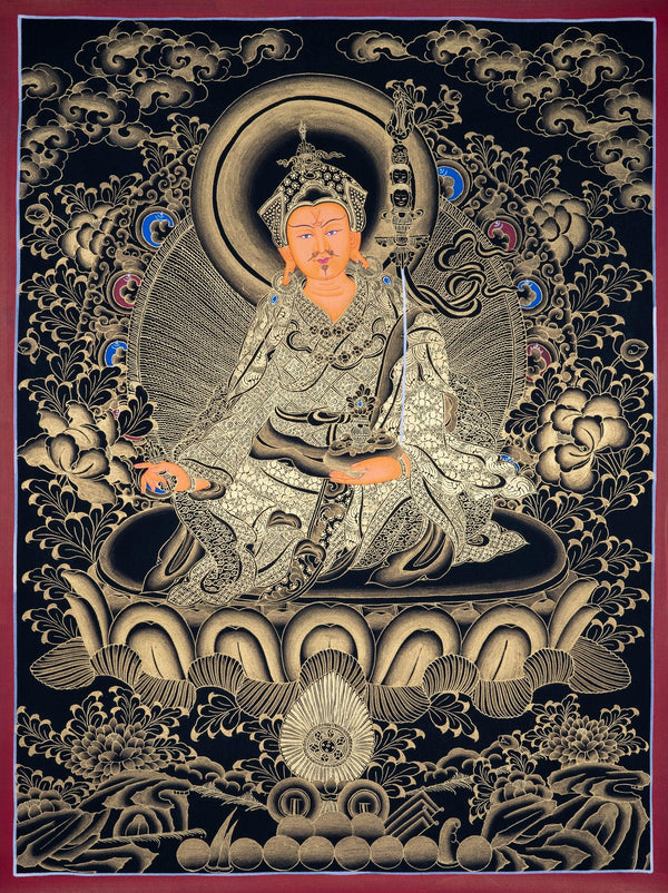 Guru Rinpoche | Master Padmasambhava Thangka Painting - Himalayas Shop