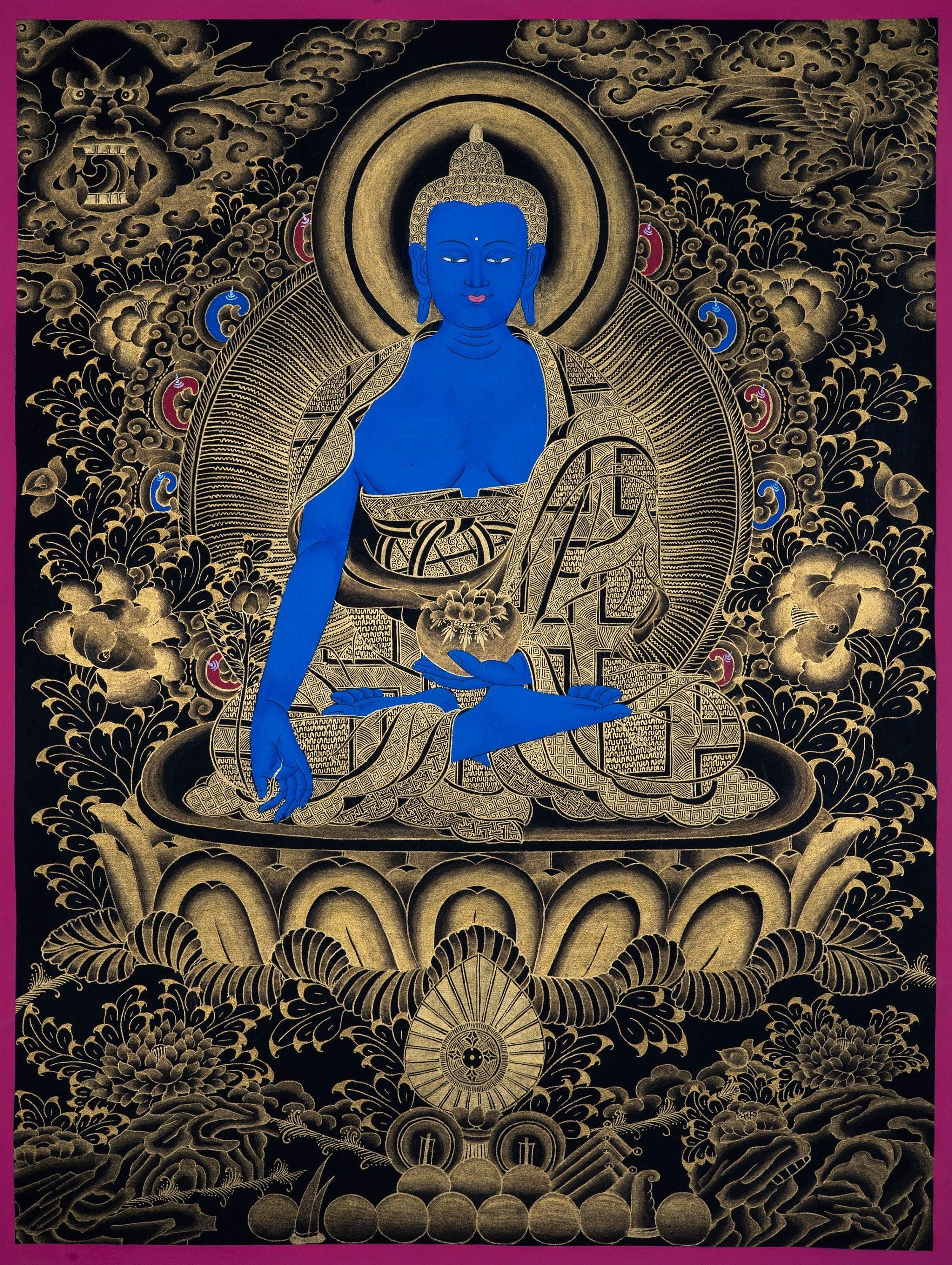 Medicine Buddha Painting on canvas