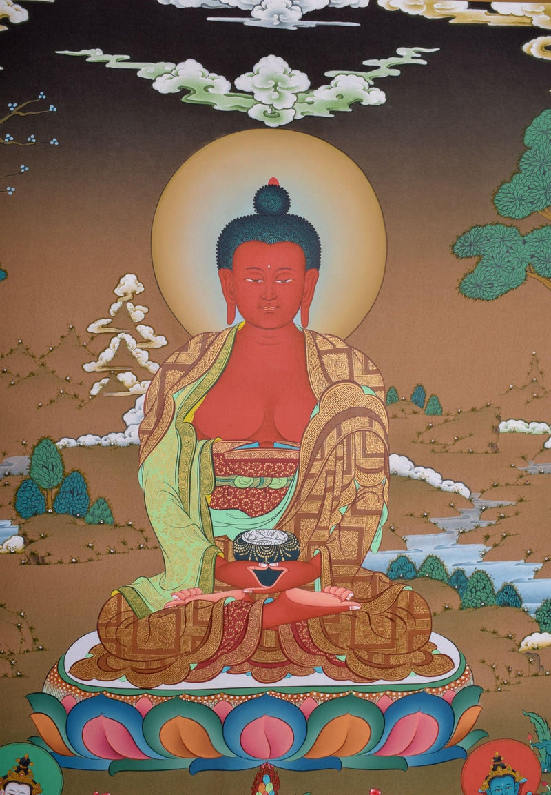 Long Life Amitabha Buddha Thangka