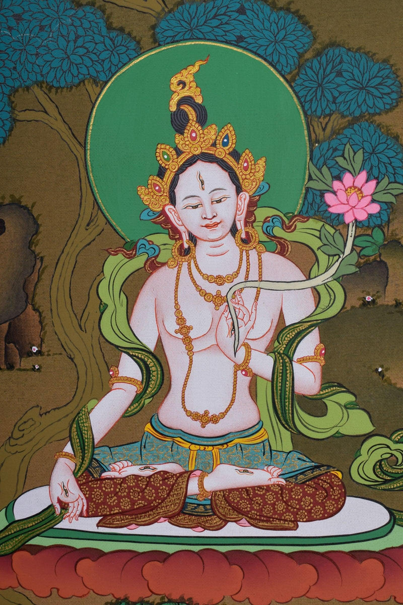 Fine Tibetan Thangka Art -  Amitabha Buddha
