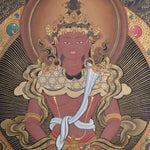 Handmade Amitayus Thangka Painting on Cotton Canvas