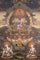 Handmade Amitayus Thangka Painting on Cotton Canvas