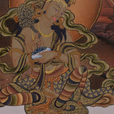 Green Tara Tibetan Thangka For Meditational Practice and Spiritual Gifts