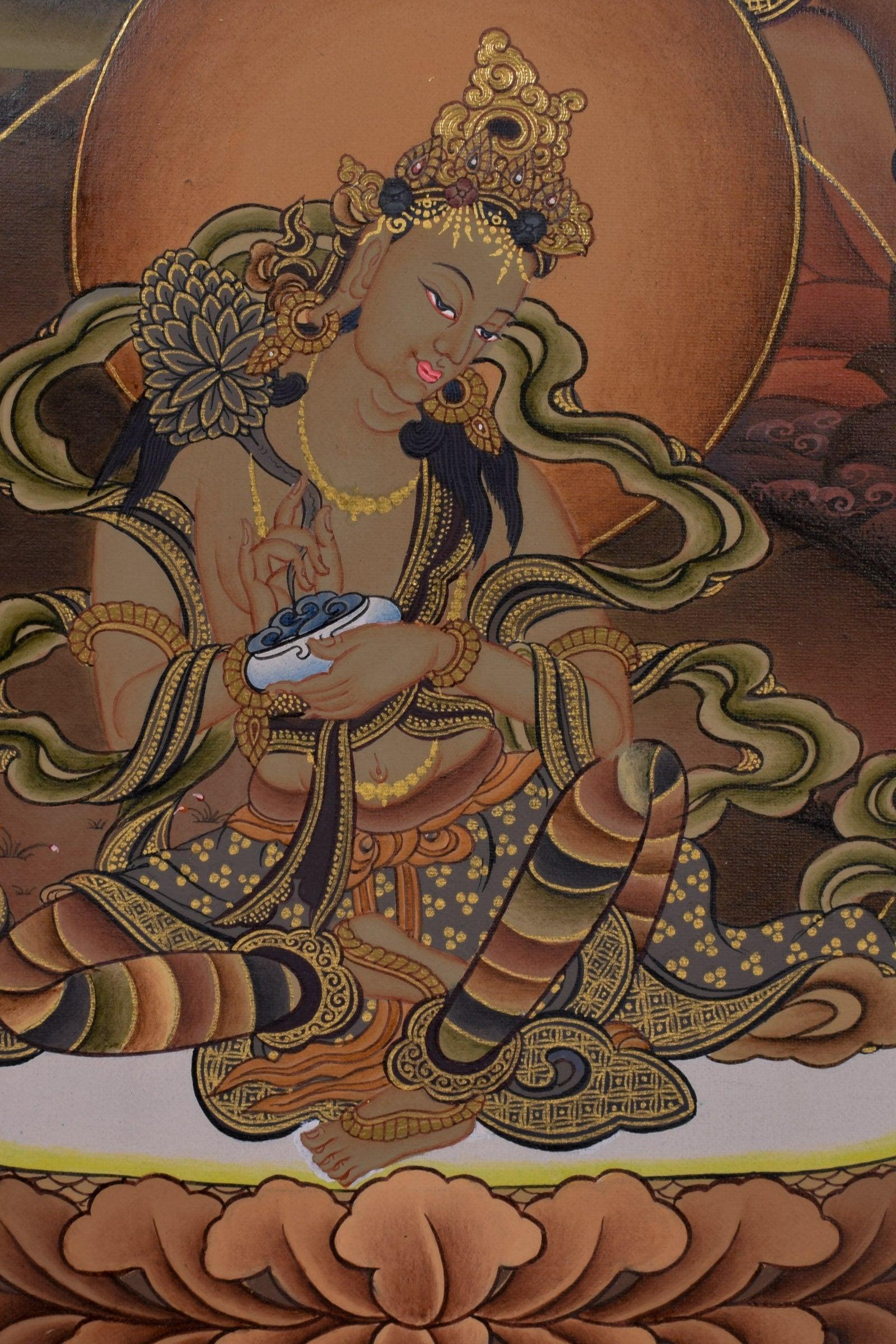 Green Tara Tibetan Thangka For Meditational Practice and Spiritual Gifts