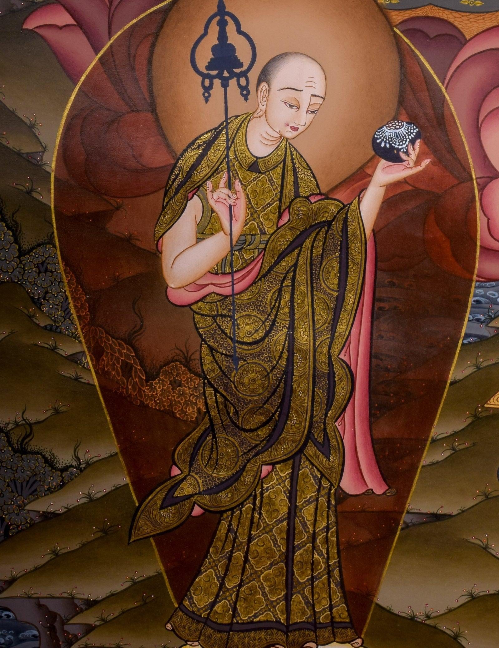 Shakyamuni  Buddha Tibetan Thangka - Himalayas Shop