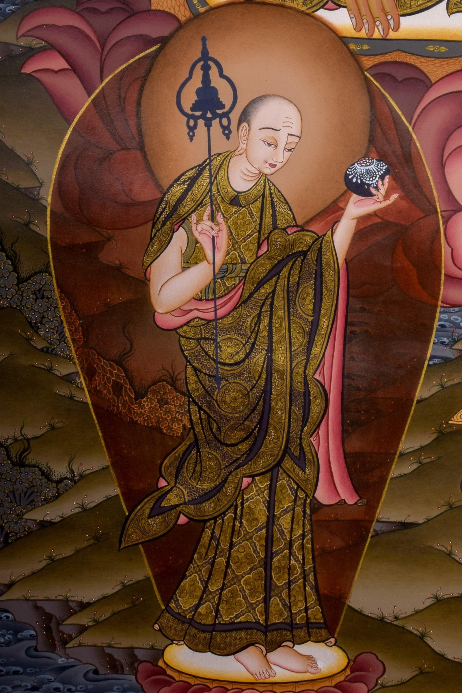 Shakyamuni  Buddha Tibetan Thangka - Himalayas Shop