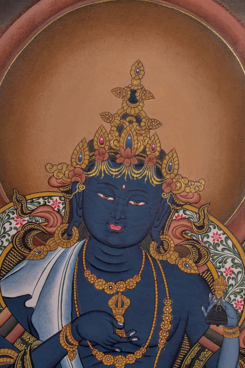Tibetan Thangka of Vajradhara Painting  For home decor and and Wall hanging 