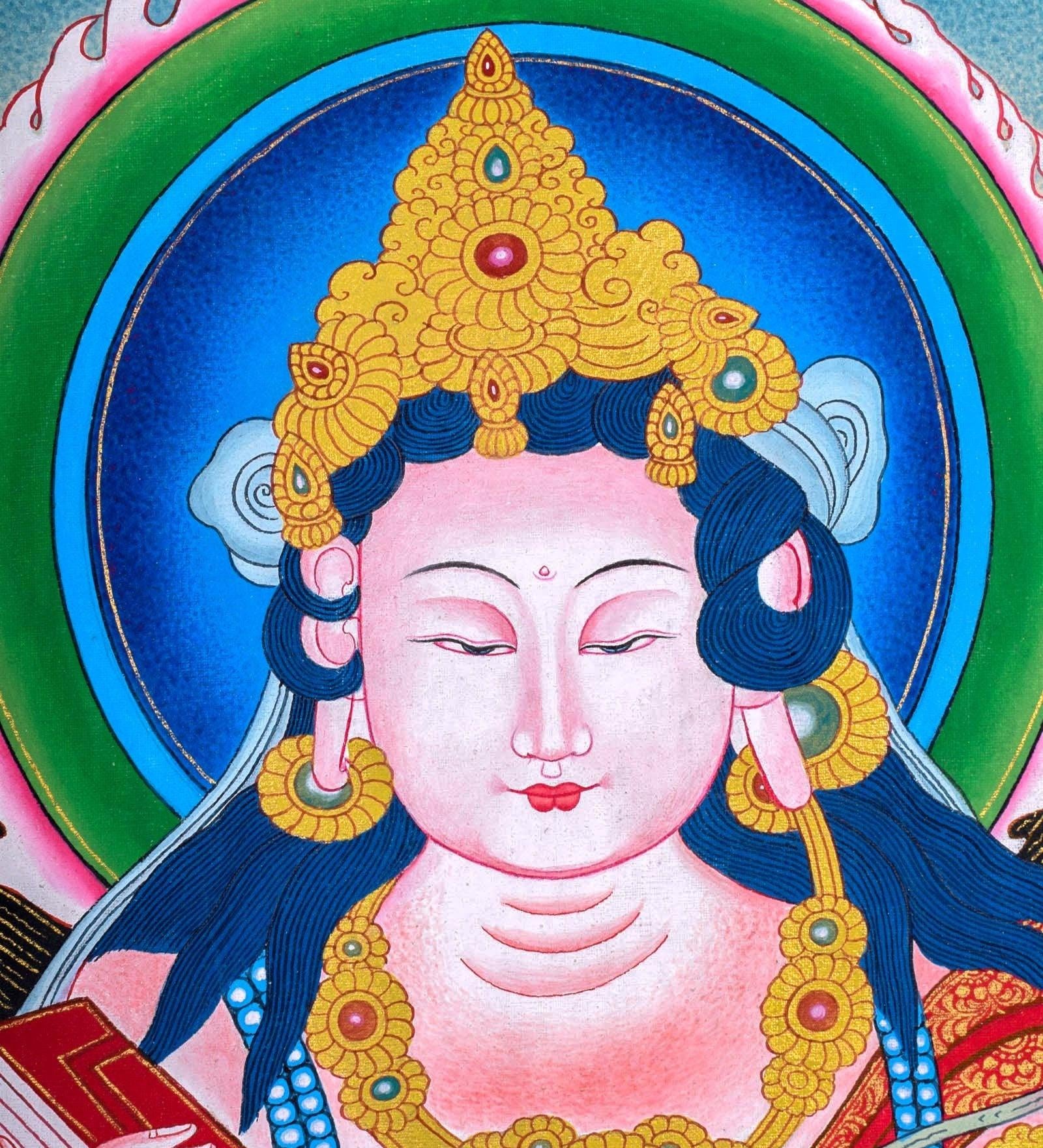 White Tara Thangka  For Meditational Practice and Spiritual Gifts
