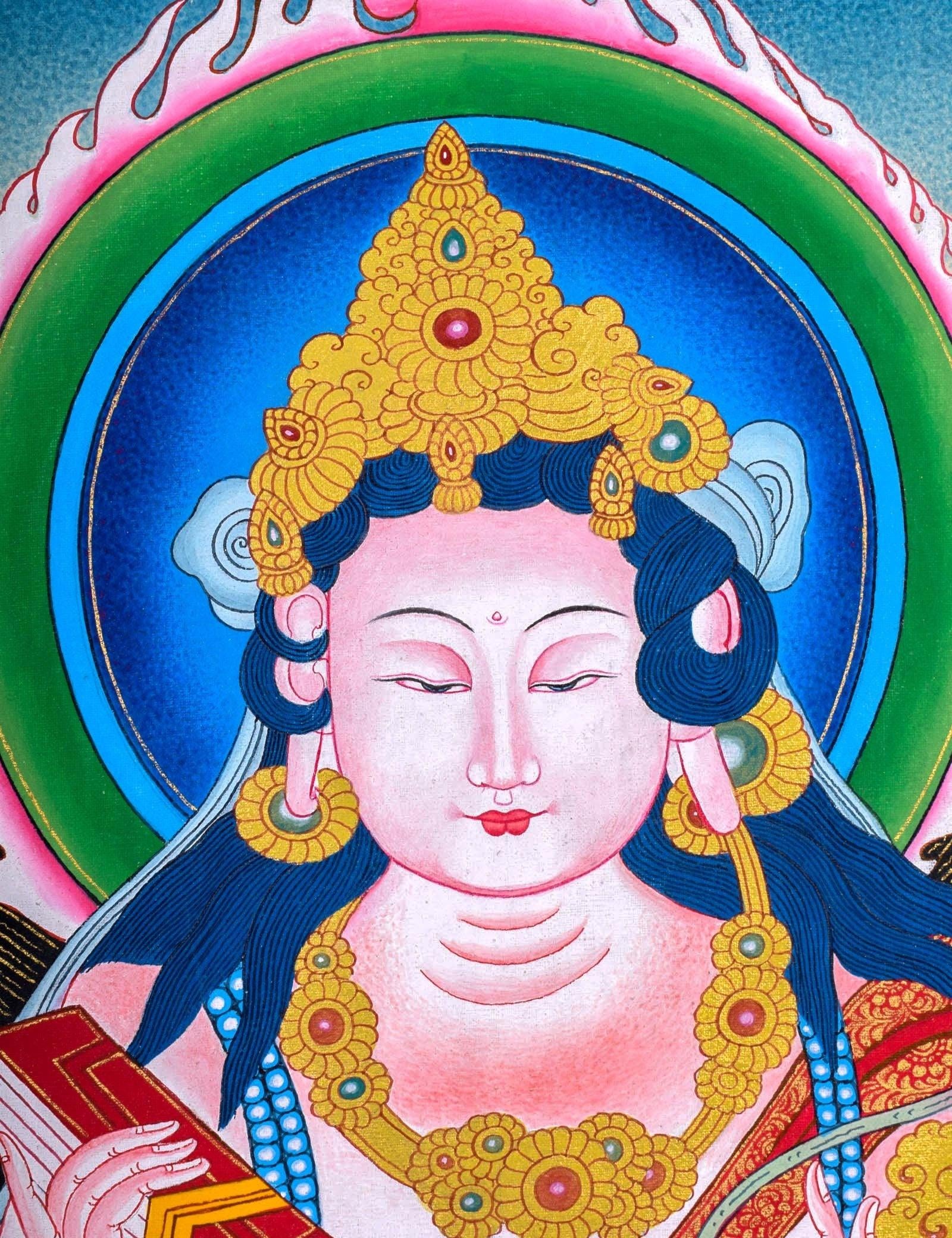 White Tara Thangka  For Meditational Practice and Spiritual Gifts