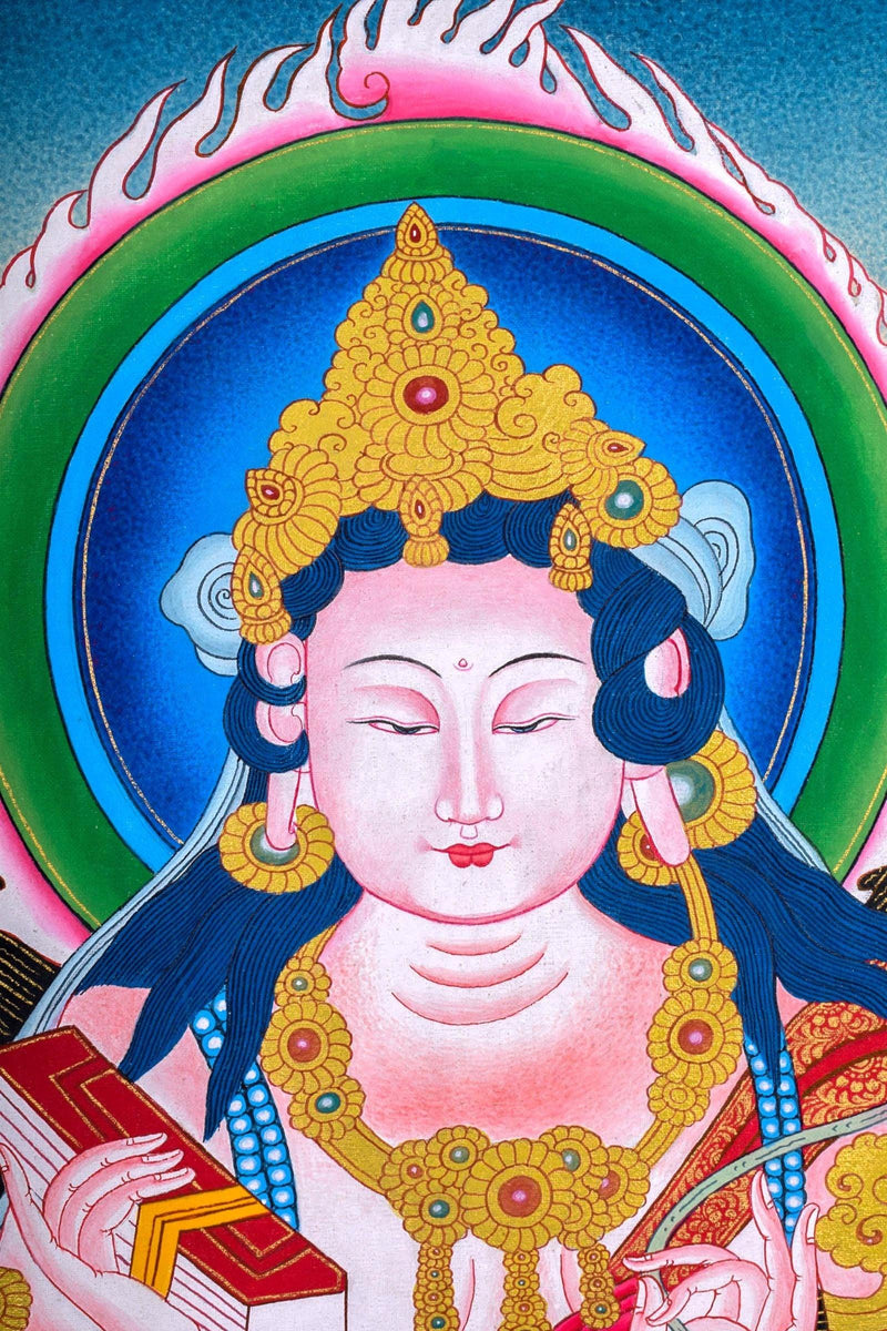 White Tara Thangka  For Meditational Practice and Spiritual Gifts