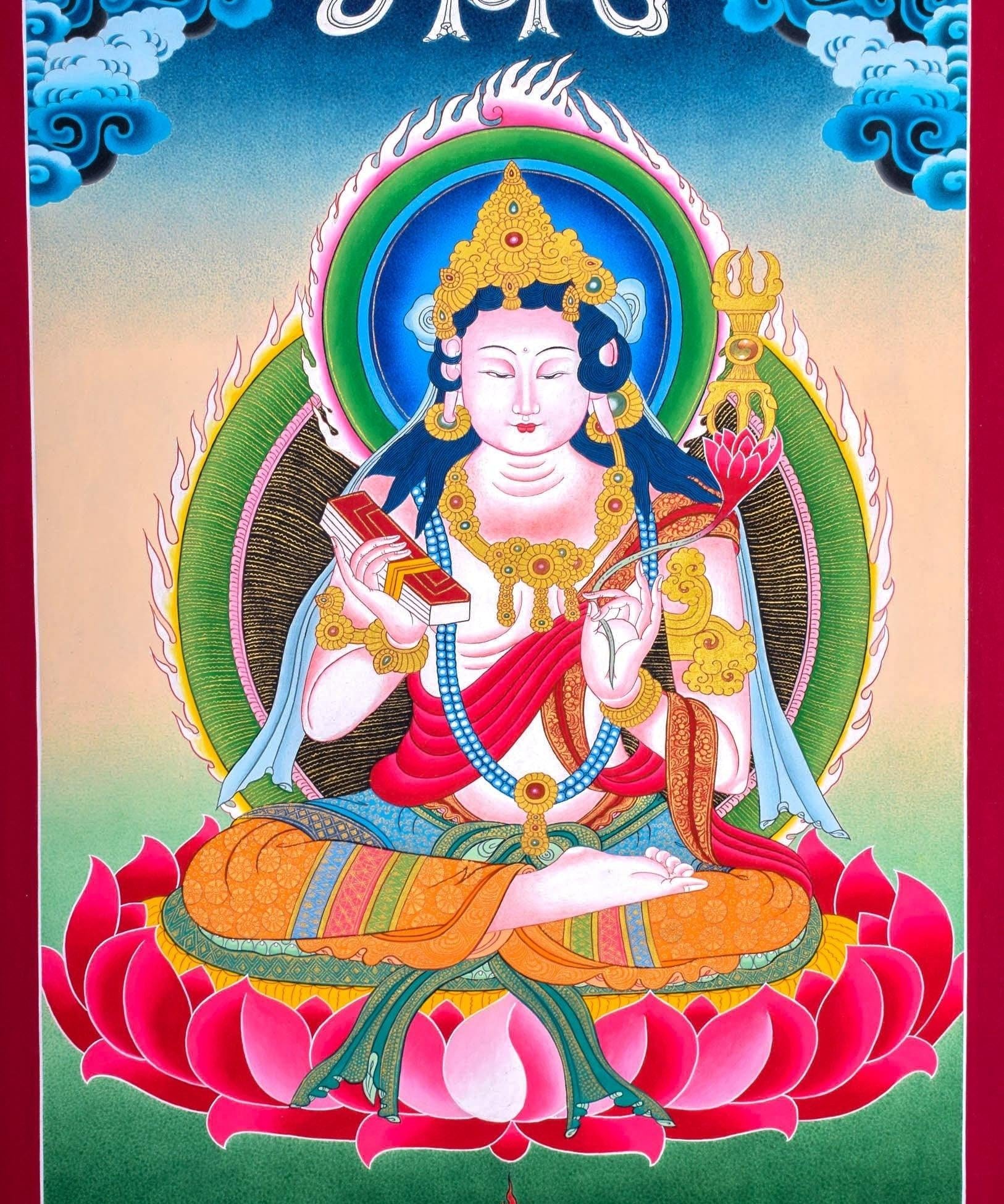 White Tara Thangka  For Meditational Practice and Spiritual Gifts