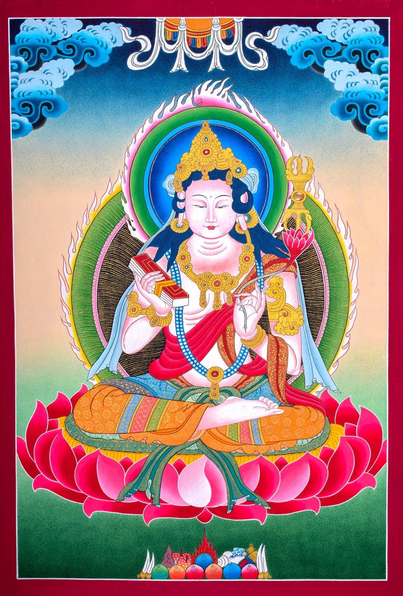 White Tara Thangka  For Meditational Practice and Spiritual Gifts