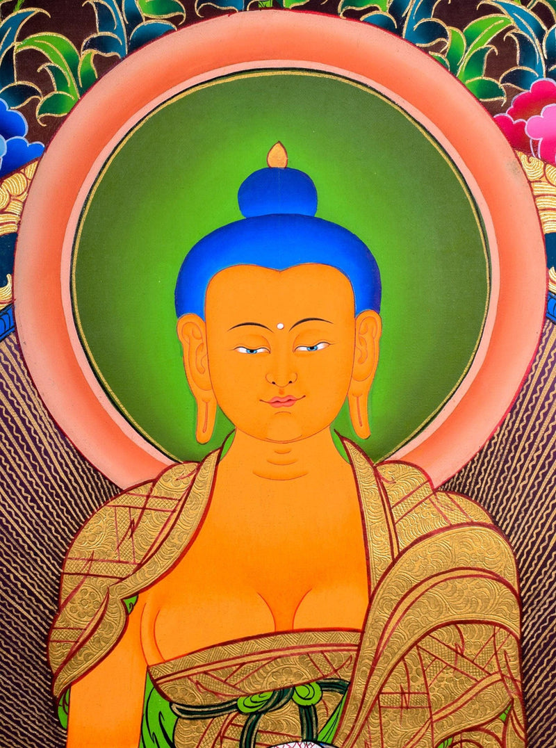 Premium Quality Thangka of Shakyamuni Buddha  For Meditational Practice and Spiritual Gifts