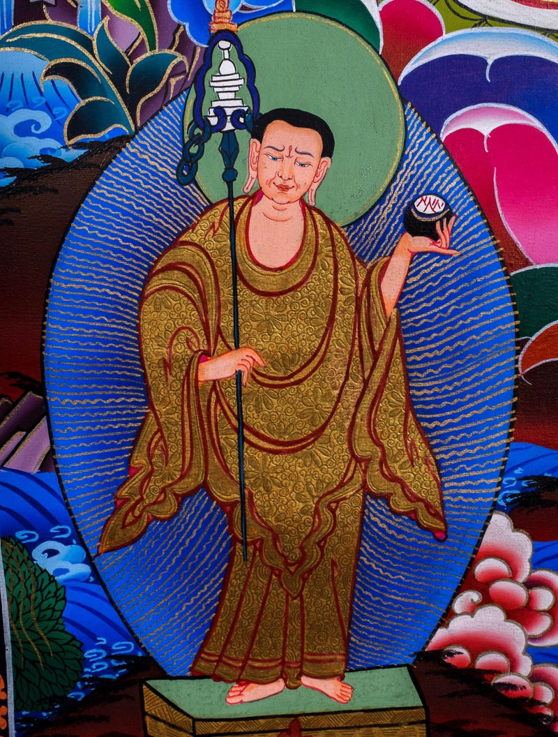 Premium Quality Thangka of Shakyamuni Buddha  For Meditational Practice and Spiritual Gifts