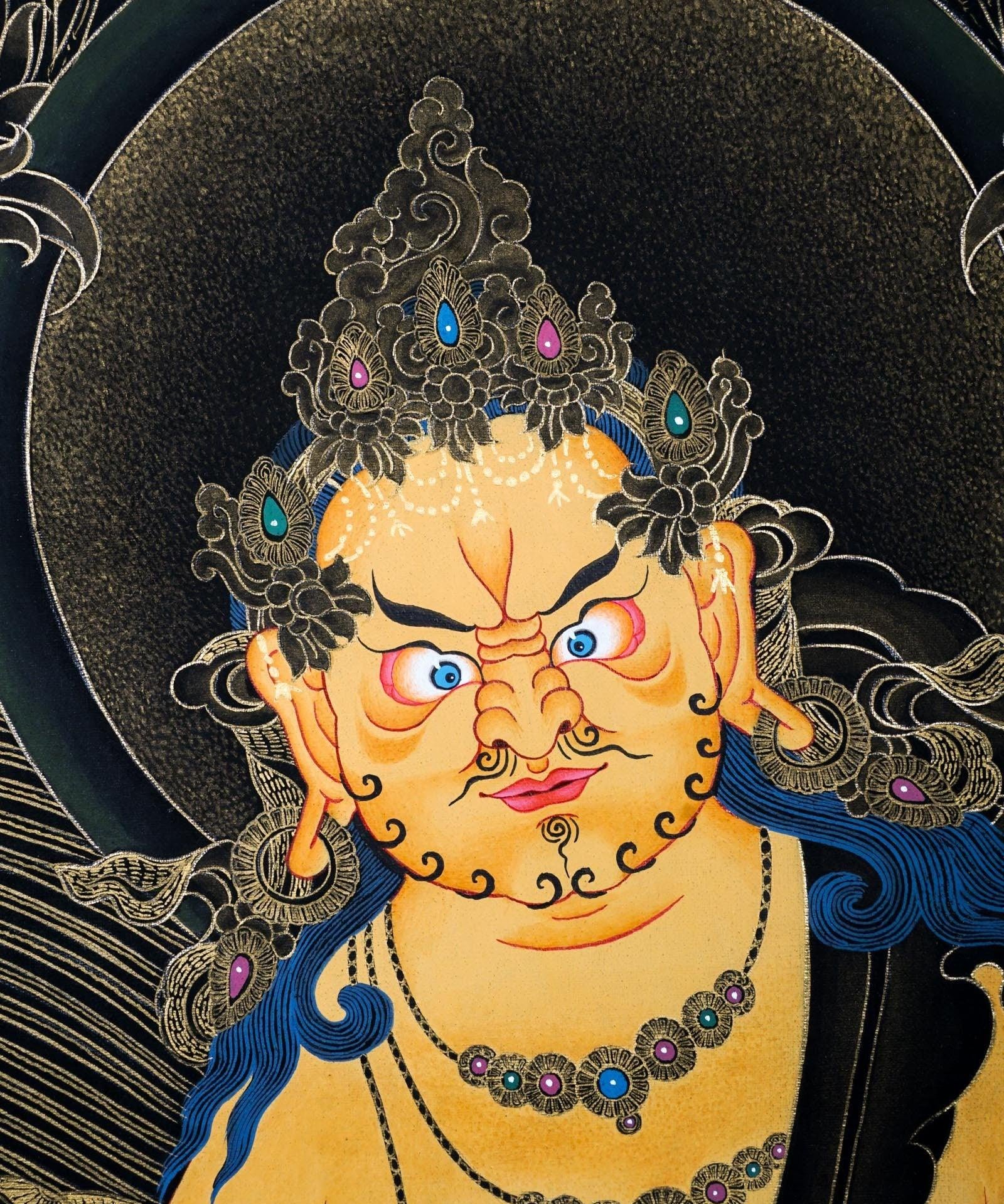 High quality Kuber Thangka For Meditational Practice and Spiritual Gifts