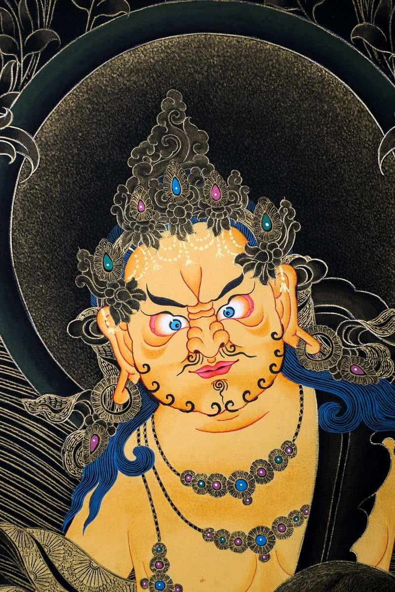 High quality Kuber Thangka For Meditational Practice and Spiritual Gifts