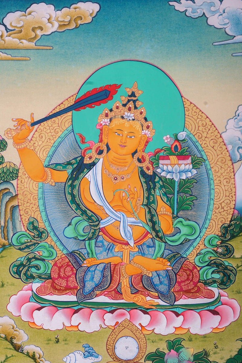 Authentic Manjushri Hand Arts from Nepal For home decor and and Wall hanging 