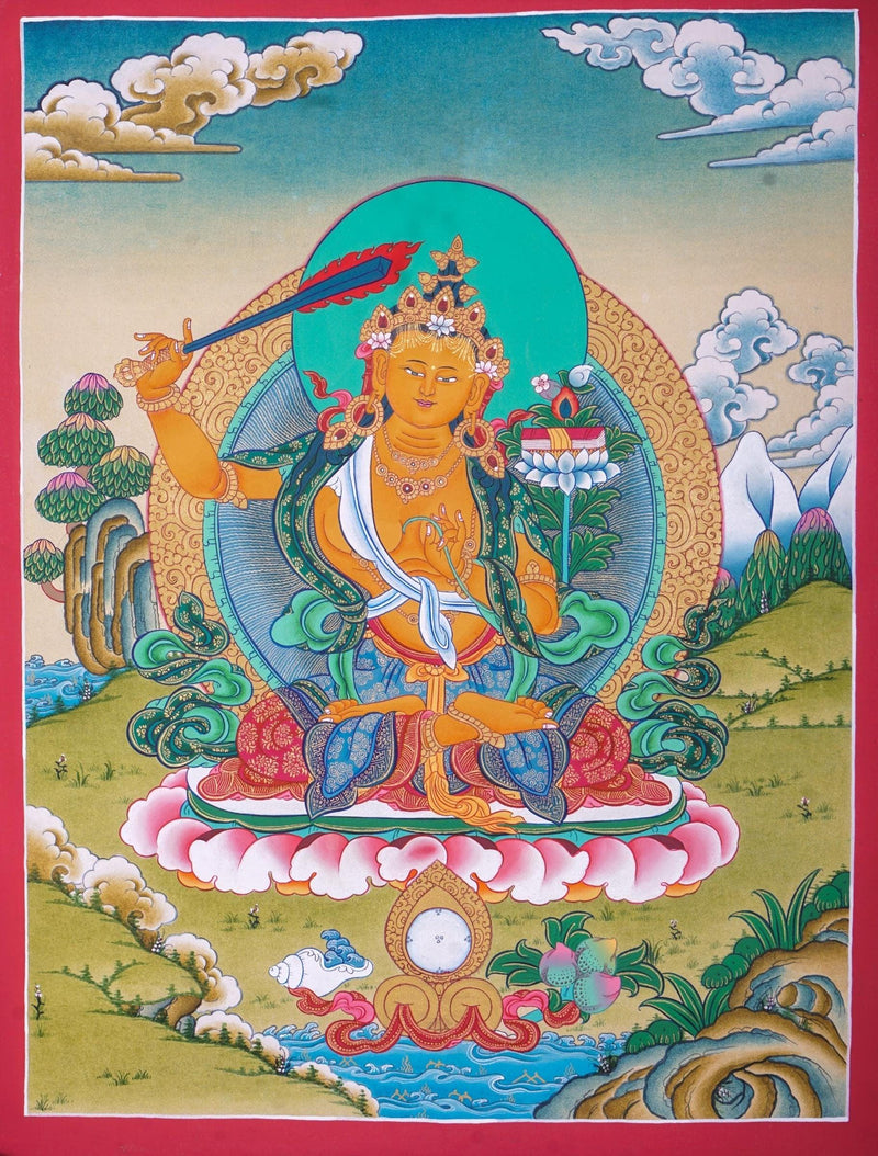 Authentic Manjushri Hand Arts from Nepal For home decor and and Wall hanging 
