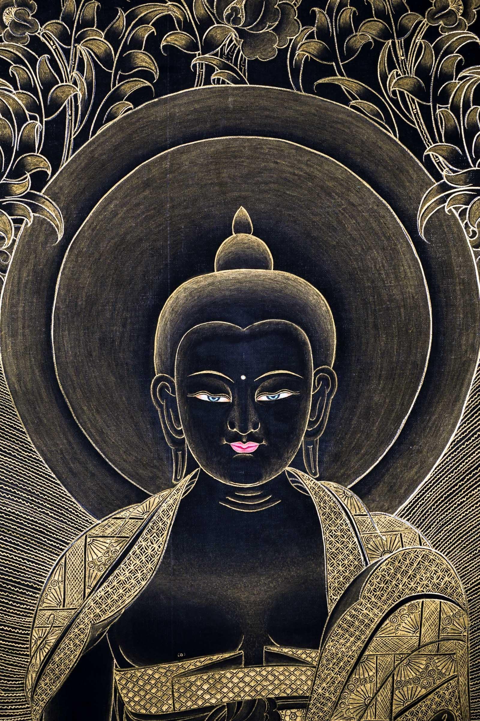 Genuine Tibetan Thangka of Medicine Buddha  For Meditational Practice and Spiritual Gifts