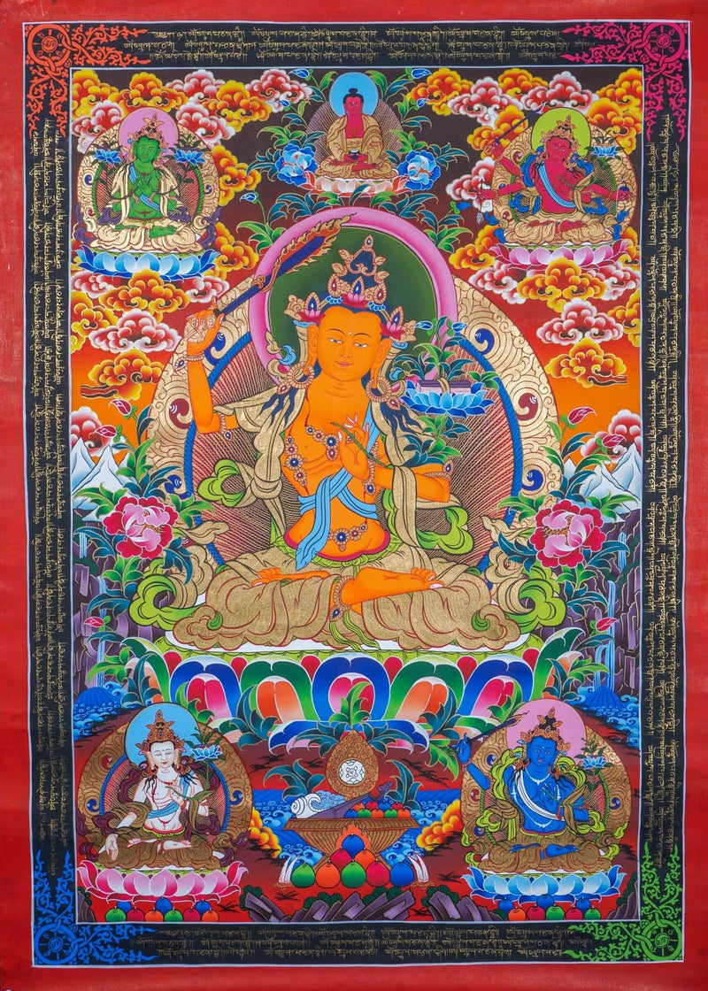 Authentic Manjushri Art For Meditational Practice and Spiritual Gifts