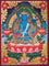 Japanese Style - Monju Bosatsu Thangka Painting For Meditational Practice and Spiritual Gifts 