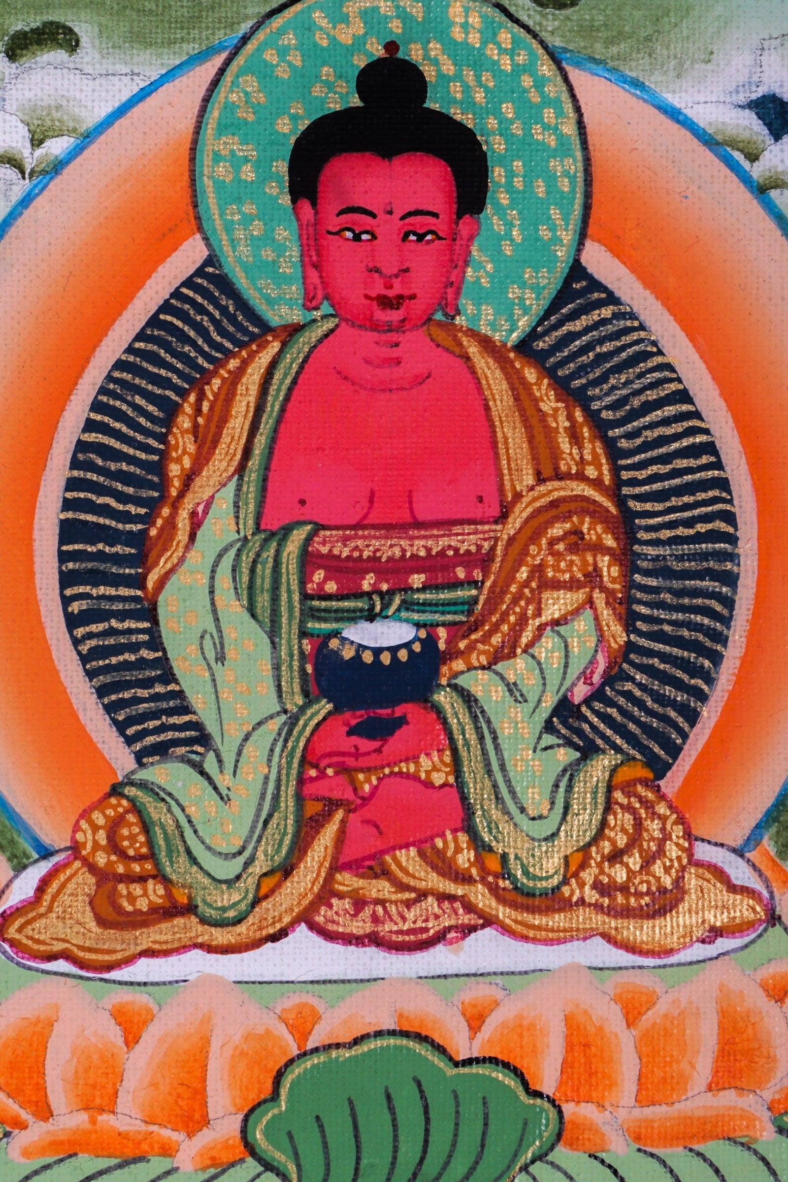 Premium Hand Art Manjushri Thangka For home decor and and Wall hanging 