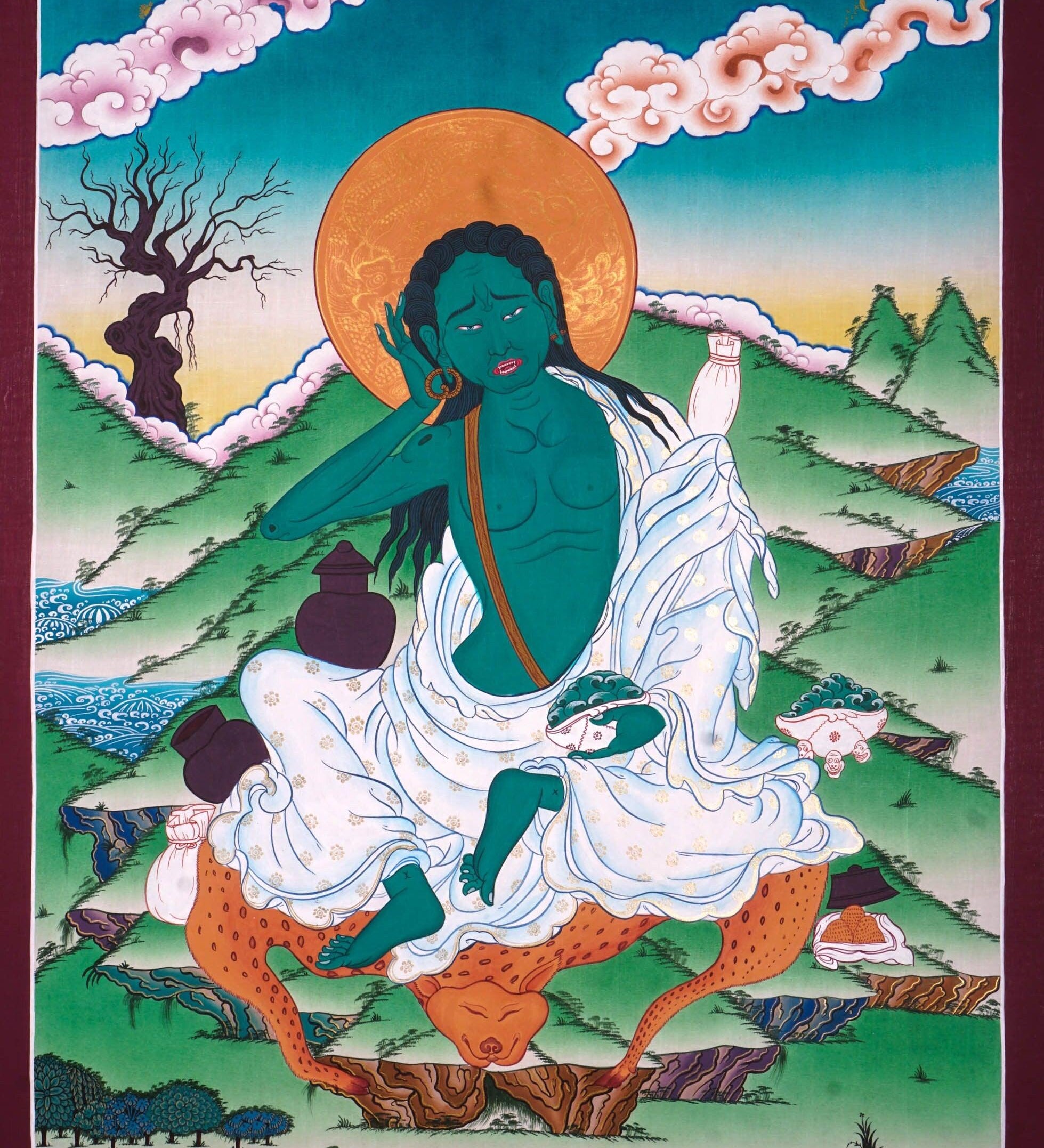 Milarepa Thangka Art For Meditational Practice and Spiritual Gifts