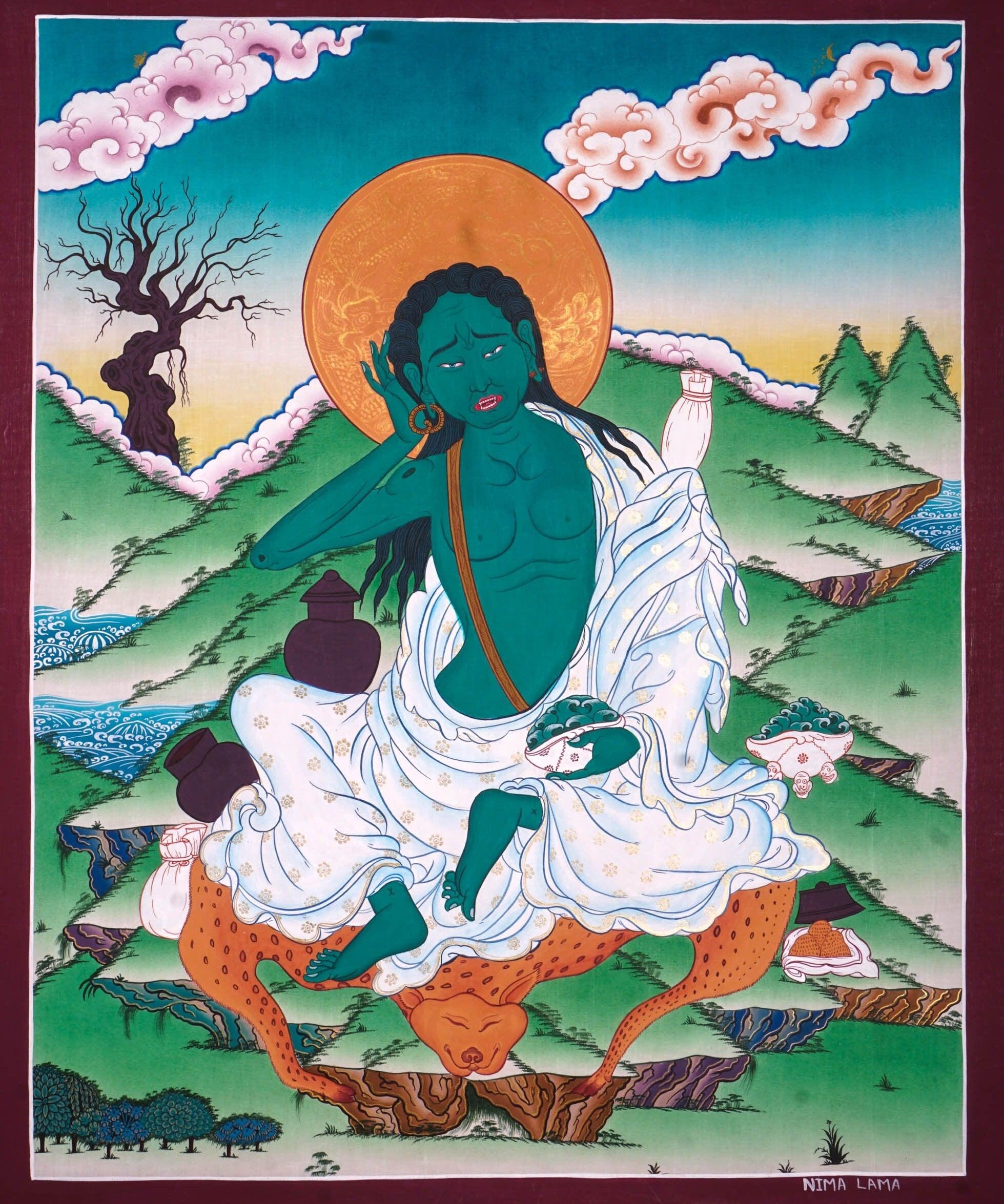 Milarepa Thangka Art For Meditational Practice and Spiritual Gifts