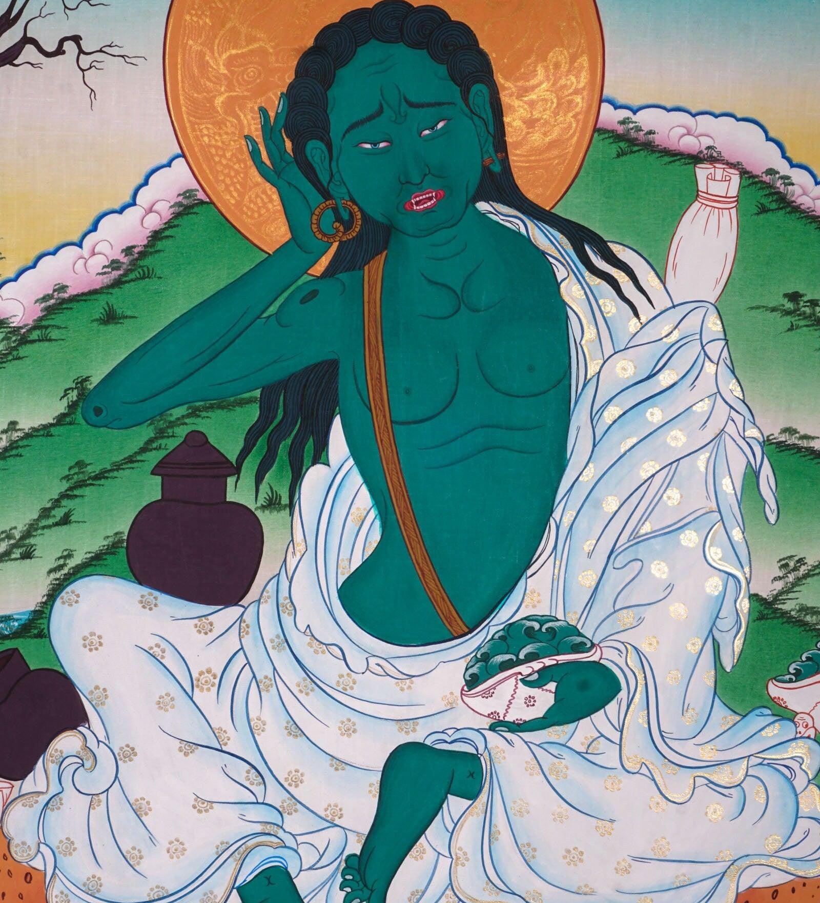 Milarepa Thangka Art For Meditational Practice and Spiritual Gifts