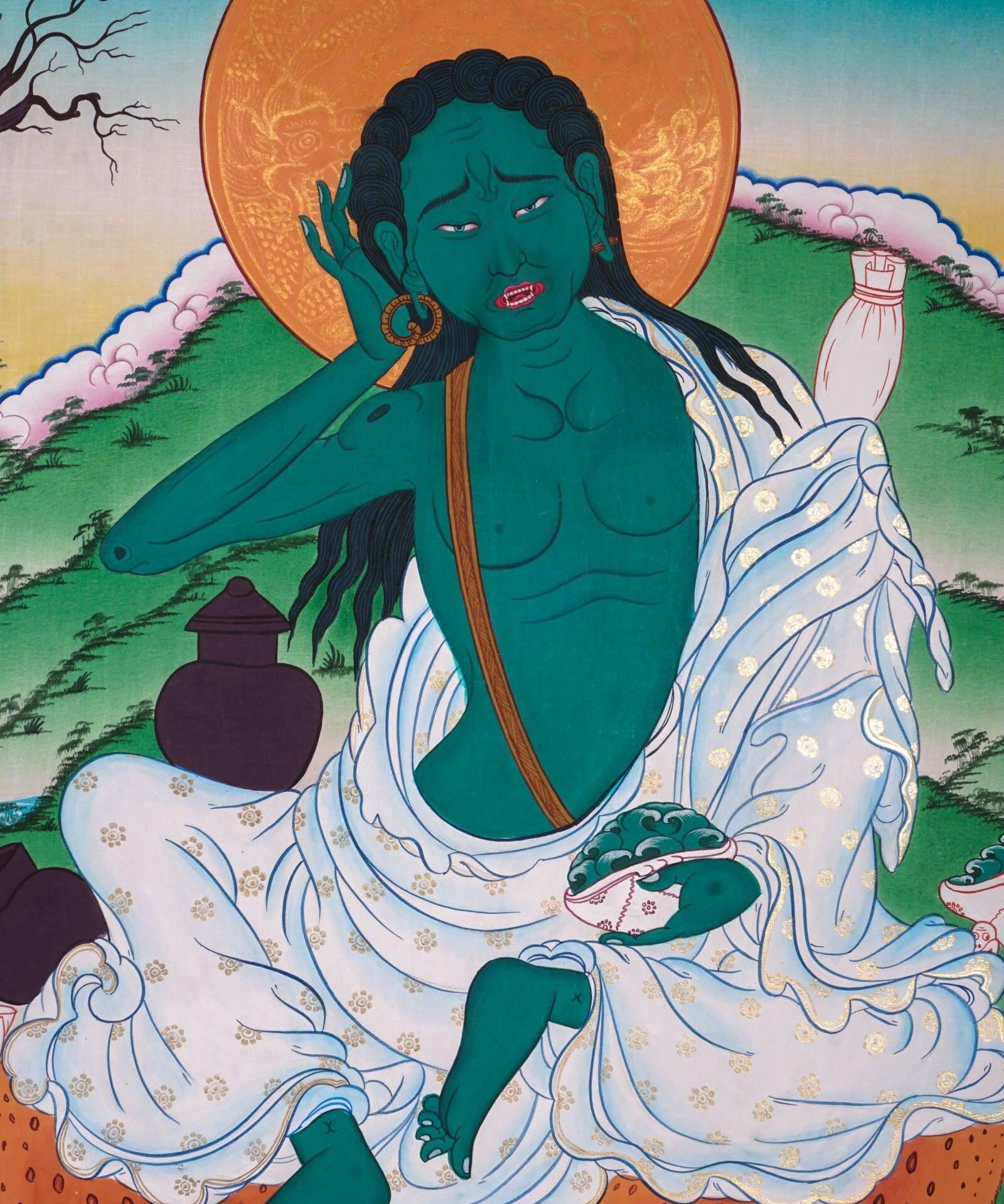 Milarepa Thangka Art For Meditational Practice and Spiritual Gifts