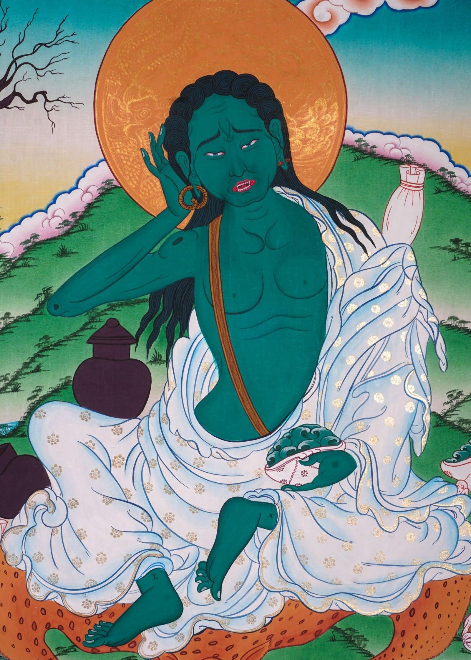 Milarepa Thangka Art For Meditational Practice and Spiritual Gifts