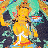 Manjushri Thangka Painting For Meditational Practice and Spiritual Gifts