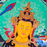 Manjushri Thangka Painting For Meditational Practice and Spiritual Gifts