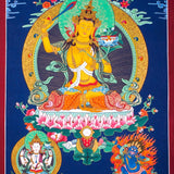 Manjushri Thangka Painting For Meditational Practice and Spiritual Gifts