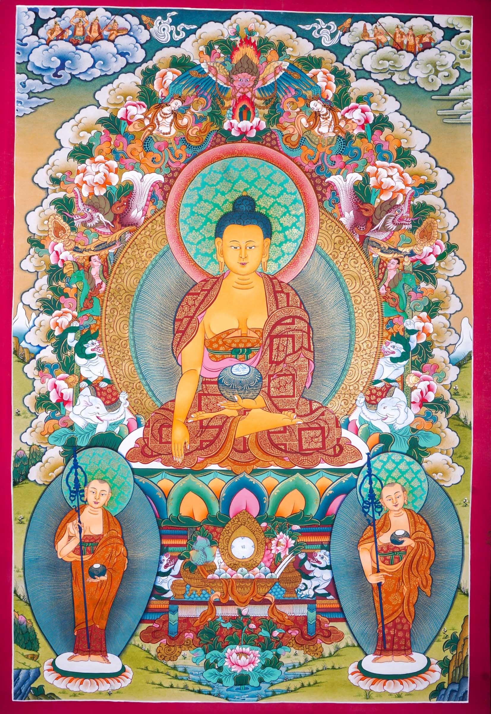 Thangka Art of Shakyamuni Buddha - Himalayas Shop