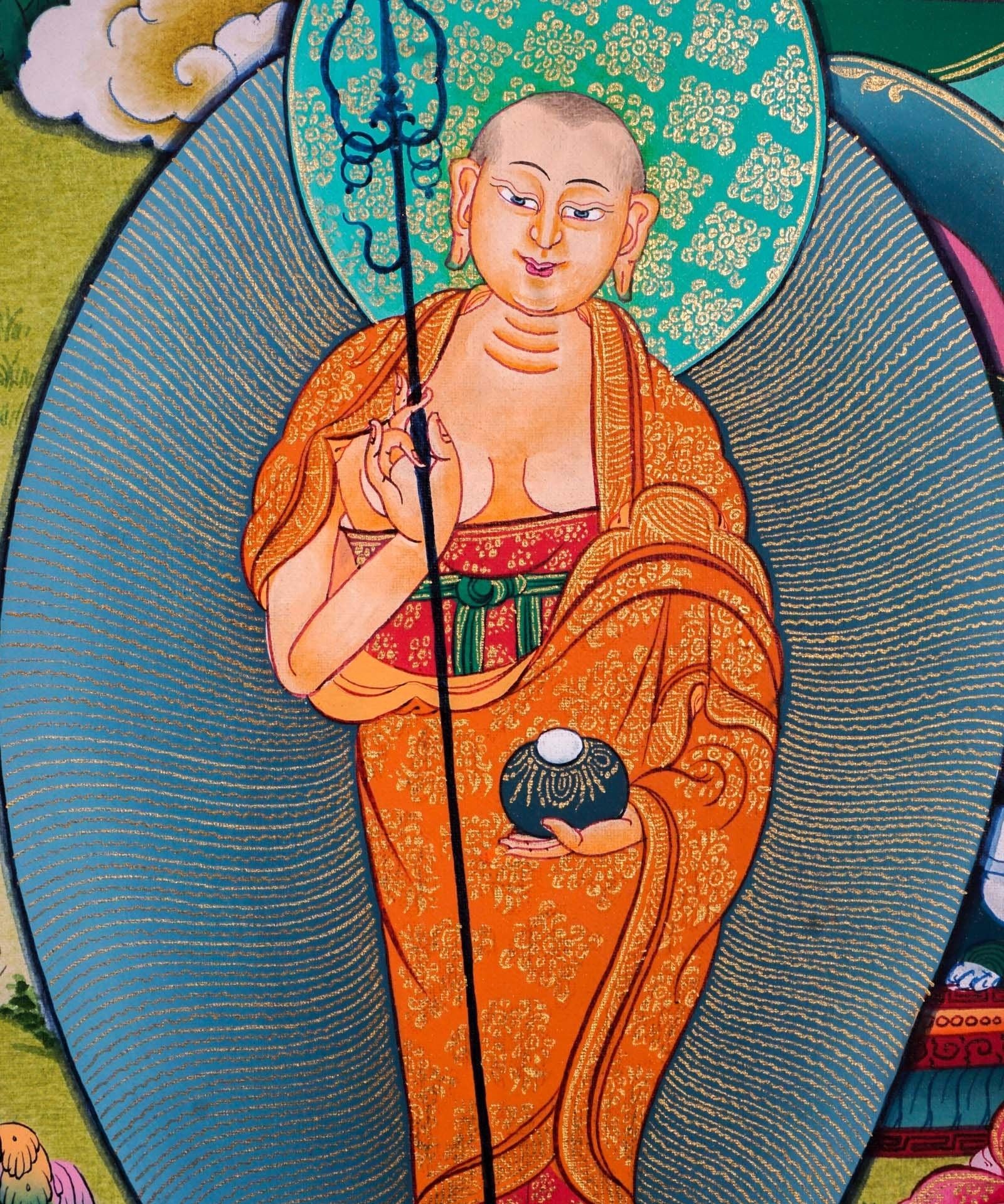 Genuine Thangka Art of Shakyamuni Buddha  For Meditational Practice and Spiritual Gifts
