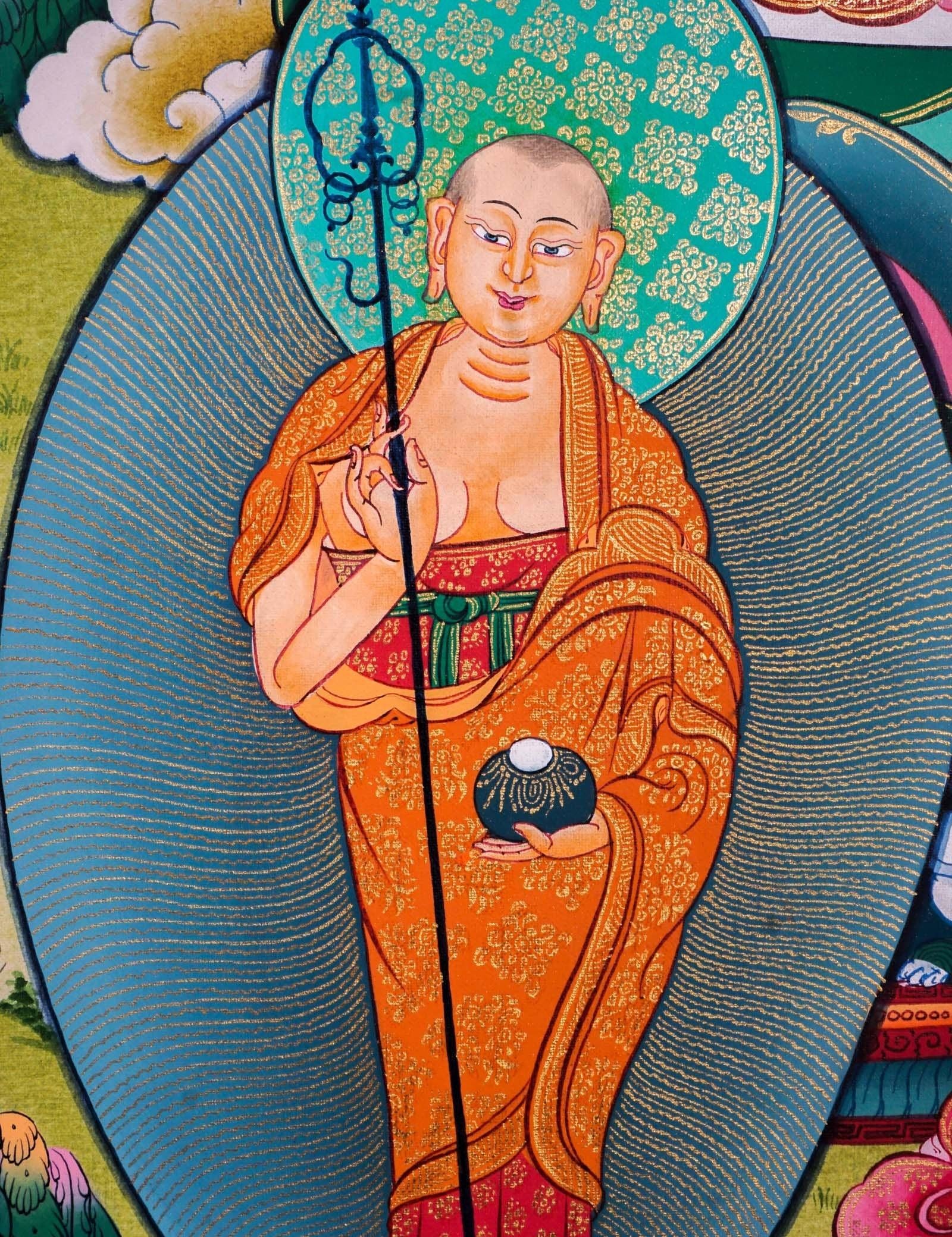 Genuine Thangka Art of Shakyamuni Buddha  For Meditational Practice and Spiritual Gifts